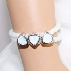 Armband met parelmoer