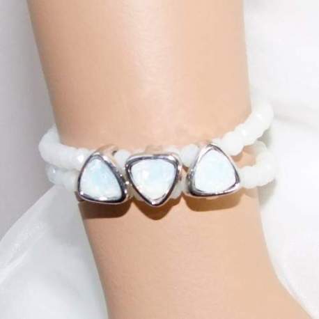 Armband met parelmoer