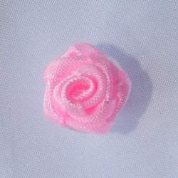 Haarbloem fel roze 1,5 cm.