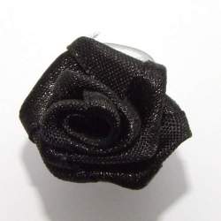 Haarbloem zwart 2 cm (3st.)