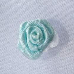 Haarbloem licht aqua 1,5 cm (5st.)