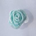 Haarbloem licht aqua 1,5 cm (5st.)