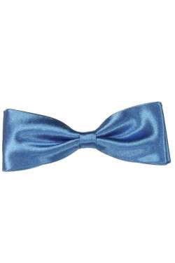 Junior - heren vlinderstrik midden blauw