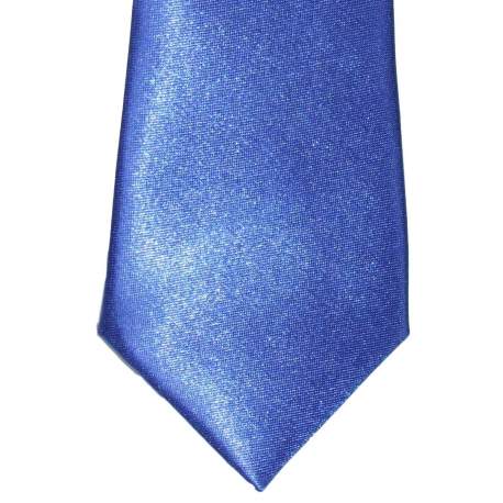 Babystropdas blauw satijn