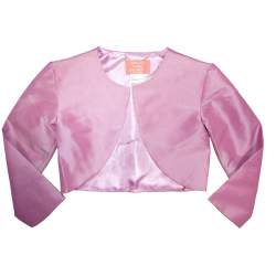 Oudroze meisjes bolero van taft