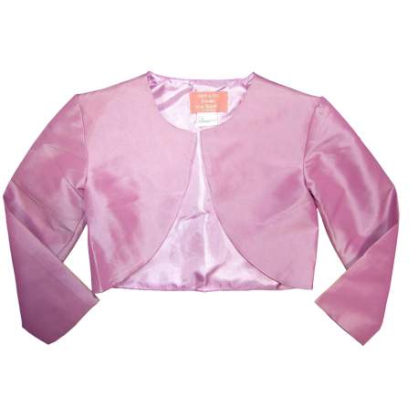 Oudroze meisjes bolero van taft