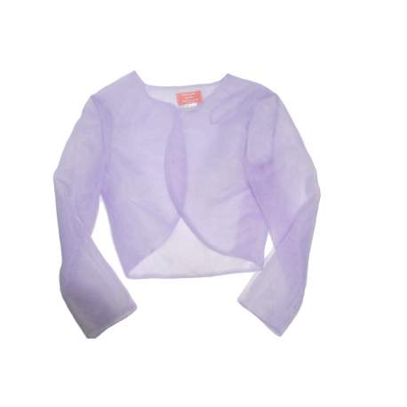 lila organza bolero