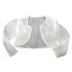 Ivoor kleurige organza bolero