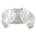 organza bolero ivoor