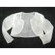 Ivoor kleurige organza bolero