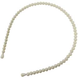 Diadeem met ivoorkleurige parel 