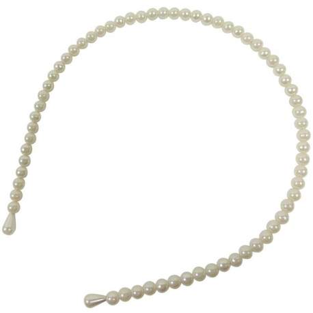 Diadeem met ivoorkleurige parel 