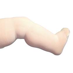 Gladde ivoorkleurige babypanty