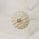 Haarsteker met parels en strass 4 stuks