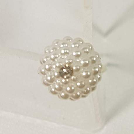 Haarsteker met parels en strass 4 stuks