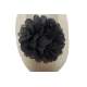 Schoen clip bloem donkergrijs