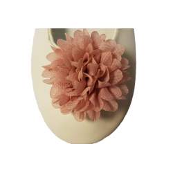 Schoen clip bloem oudroze