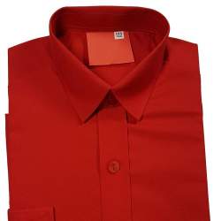 Getailleerd rood overhemd