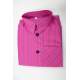 Jongens overhemd fuchsia korte mouw