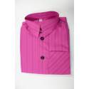 Jongens overhemd fuchsia korte mouw