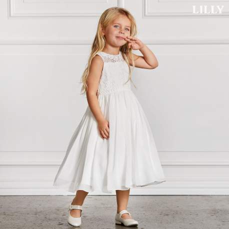 Bohemian kanten jurk met chiffon