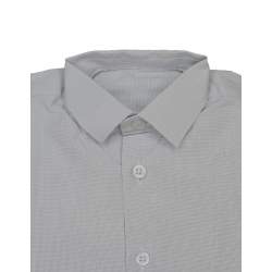 Getailleerd overhemd grijs gemêleerd