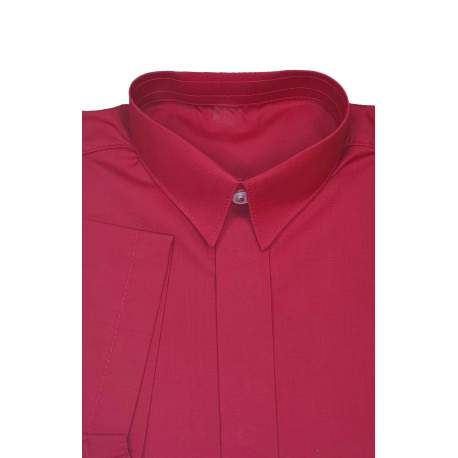 Overhemd rood korte mouw