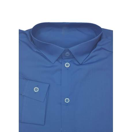 Overhemd denim blauw