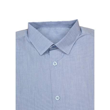 Overhemd blauw gemêleerd