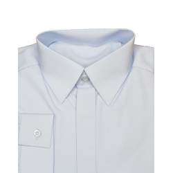 Overhemd lichtblauw/grijs