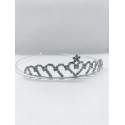 Diadeem strass met hartje