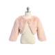 Bolero blush - imitatie bont met 3/4 mouwen