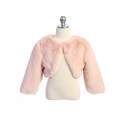 Bolero blush - imitatie bont met 3/4 mouwen