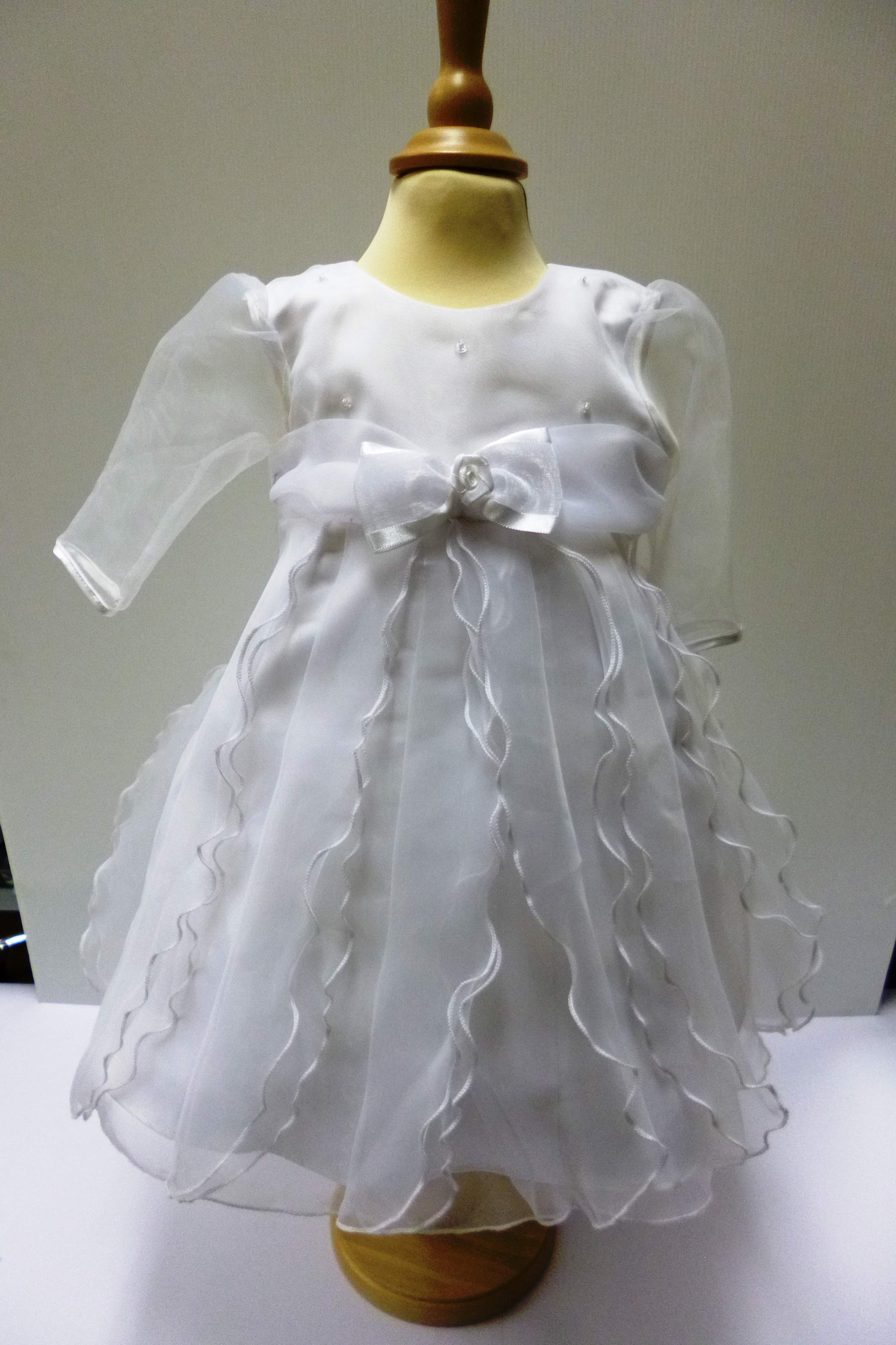 Ophef Land Golven Bruidsstyling - Doopjurk Faith wit - Stephanie's Bruidsmode -  Kinderfeestkleding