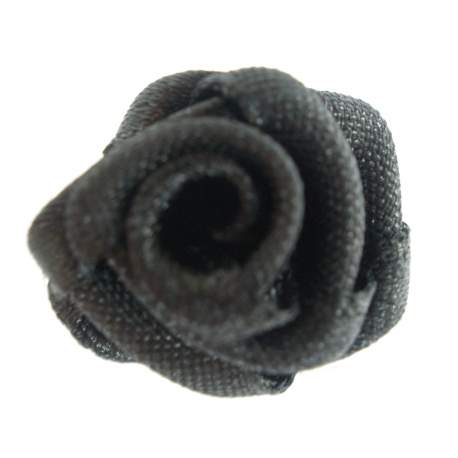 Haarbloem zwart 1,5 cm (5st.)