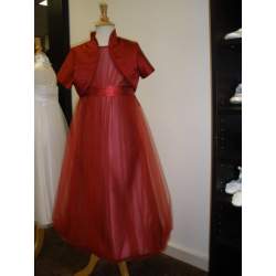 Bolero Lilly wijnrood korte mouw