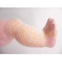 Roze babymaillot met satijn borduur