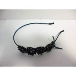Donkerblauwe diadeem