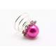 Haarspiraal fuchsia met srass