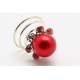 Haarspiraal rood met strass
