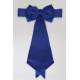Satijnen band met strik kobalt blauw