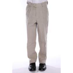 Jongenspantalon zandkleurige linnenlook