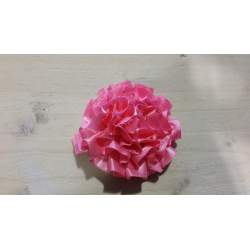 Rozet op clip fuchsia
