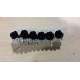Armband met roosjes en kralen zwart 287