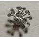 Haarspiraal met veel strass