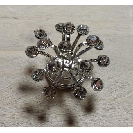 Haarspiraal met veel strass