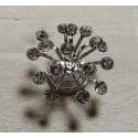 Haarspiraal met veel strass 2 stuks