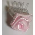 Haarbloem roze 2 cm. (3st.)