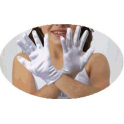 Glans satijnen handschoen