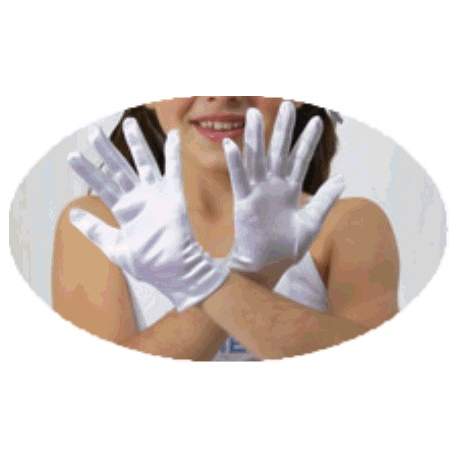 Glans satijnen handschoen
